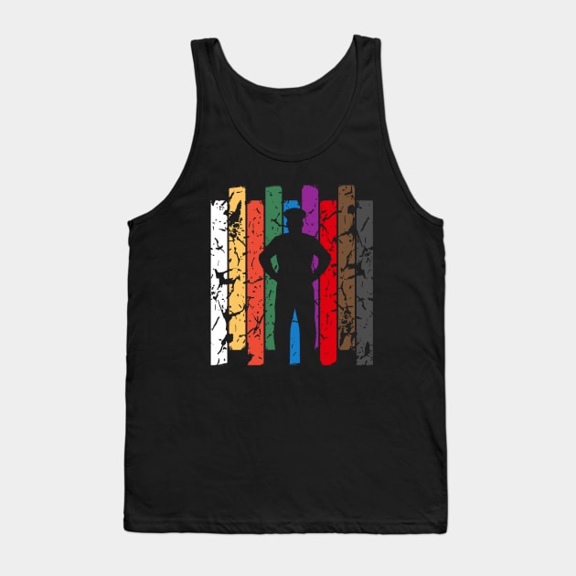 Correctional Officer Silhouette Tank Top by LetsBeginDesigns